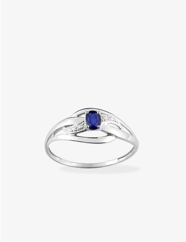 Bague fantaisie or blanc...