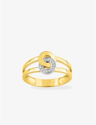 Bague cercles or jaune...