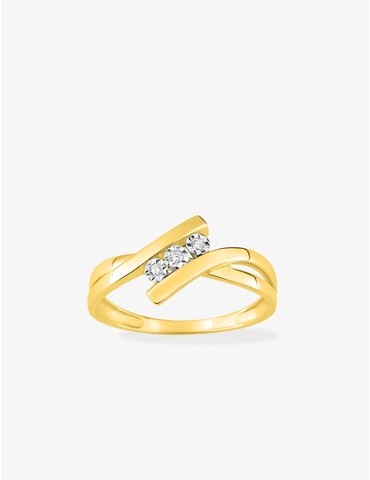 Bague trilogie or jaune...