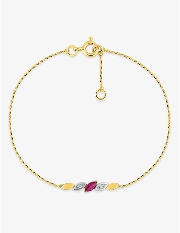 Bracelet or jaune 750‰,...