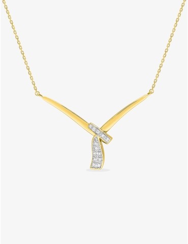 Collier fantaisie or jaune...
