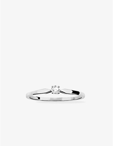 Solitaire or blanc 375‰ et...