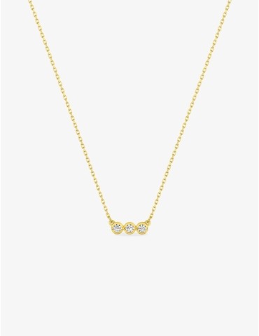 Collier or jaune 750‰ et...