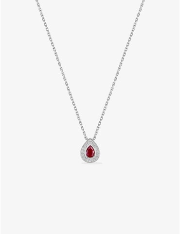 Collier or blanc 750‰,...