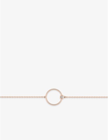 Bracelet cercle or rose...