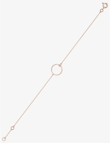 Bracelet cercle or rose...