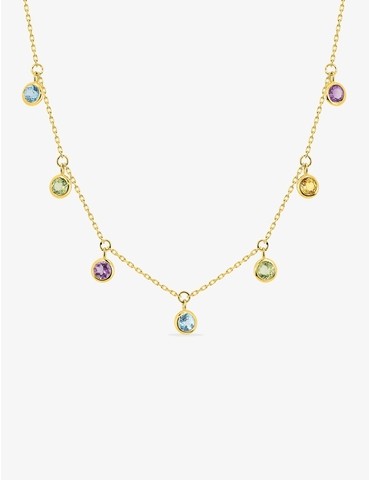 Collier or jaune 375‰,...