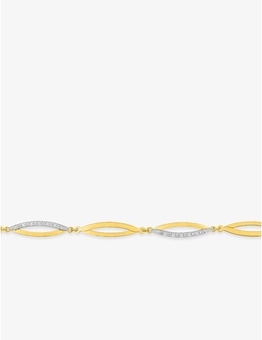 Bracelet losanges or jaune...