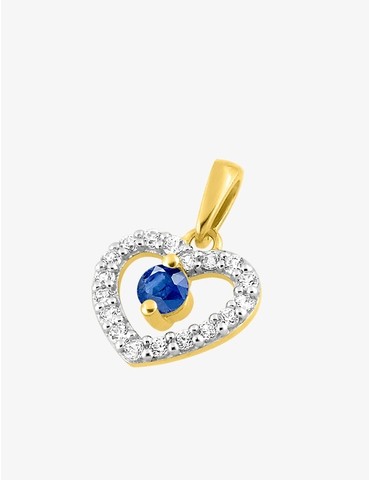 Pendentif cœur or jaune...