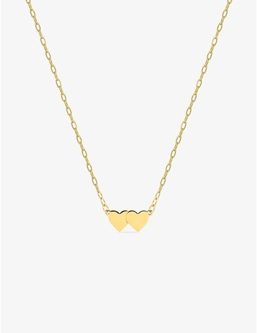Collier cœur en or jaune 375‰