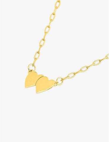 Collier cœur en or jaune 375‰