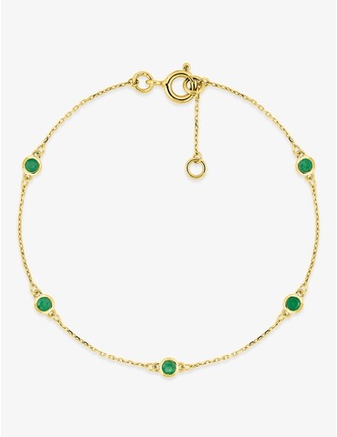 Bracelet en or jaune 375‰...
