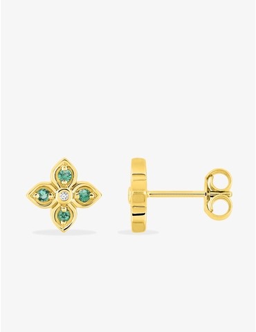 Boucles d'oreilles fleur en...