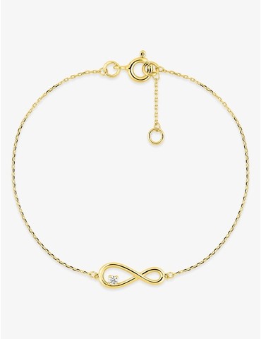 Bracelet motif infini en or...