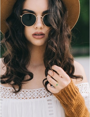 Bague émeraude en or jaune...