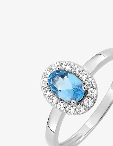 Bague en or blanc 375 ‰...