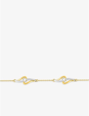 Bracelet en or jaune 375 ‰,...