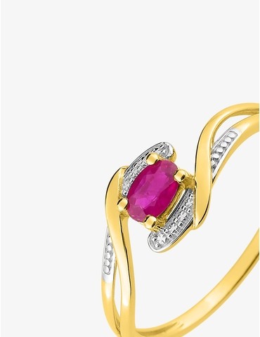 Bague en or jaune 375 ‰...