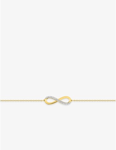 Bracelet motif infini en or...