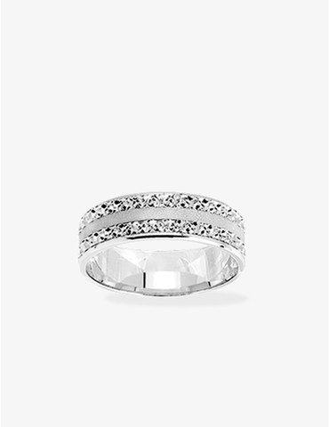 Bague alliance or blanc...