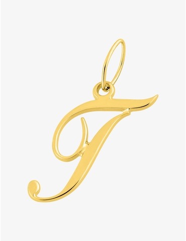 Pendentif lettre T en or...