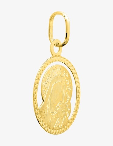 Pendentif médaille or jaune...