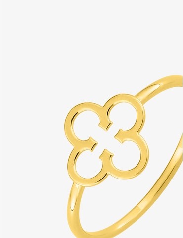 Bague or jaune 375 ‰ motif...