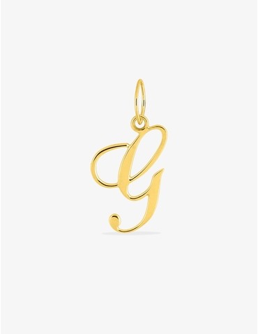Pendentif or 375 ‰ initiale...
