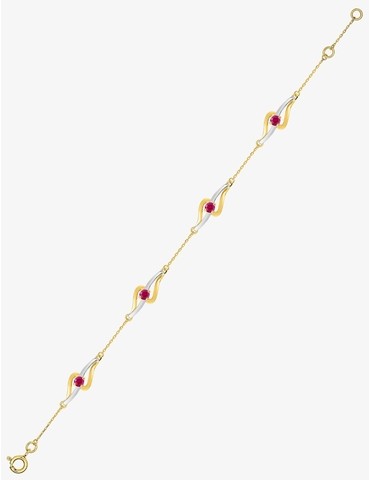 Bracelet or 375 ‰ jaune et...
