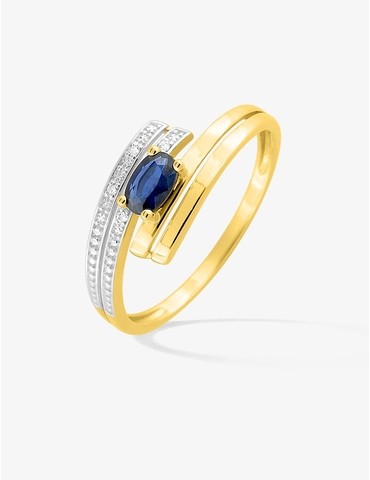 Bague en or jaune 750 ‰,...