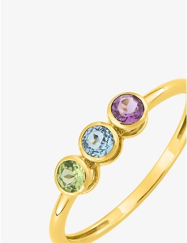 Bague trilogie en or jaune...