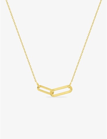 Collier en or jaune 375 ‰,...
