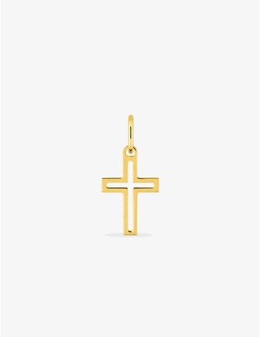 Pendentif croix en or jaune...