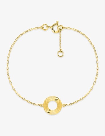 Bracelet en or jaune 375 ‰,...