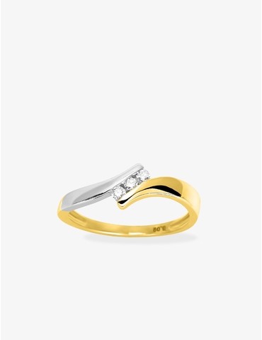 Bague trilogie or jaune 750...