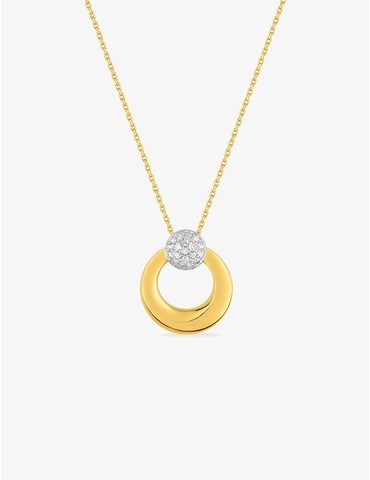 collier or jaune et blanc...