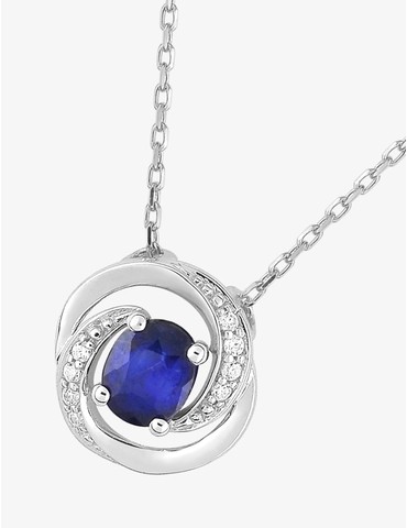 Collier or blanc 750 ‰,...
