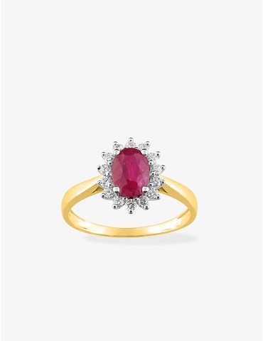 Bague or jaune 750 ‰,...
