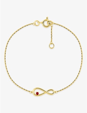 Bracelet infini or jaune...