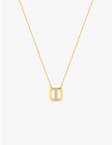 Collier or 750 ‰ blanc avec...