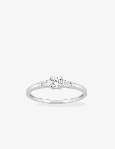 Bague or 750 ‰ blanc...