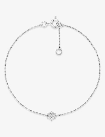 Bracelet or 750 ‰ blanc...
