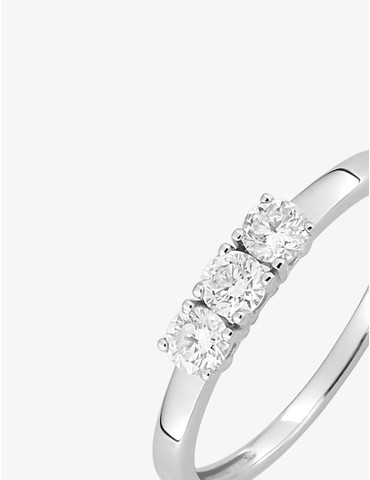 Bague or 750 ‰ blanc...