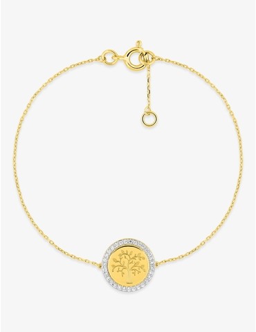 Bracelet or 375 ‰ jaune et...