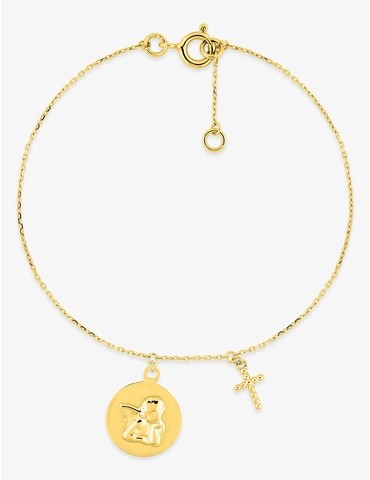 Bracelet or 375 ‰ jaune...