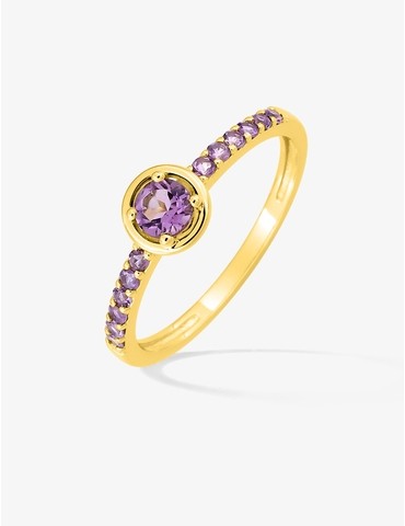 Bague or 375 ‰ jaune avec...