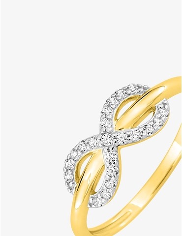 Bague or 375 ‰ jaune et...