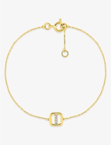 Bracelet or 375 ‰ avec...