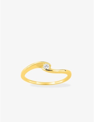 Bague solitaire diamant...