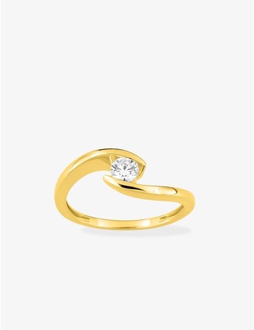 Bague solitaire diamant...